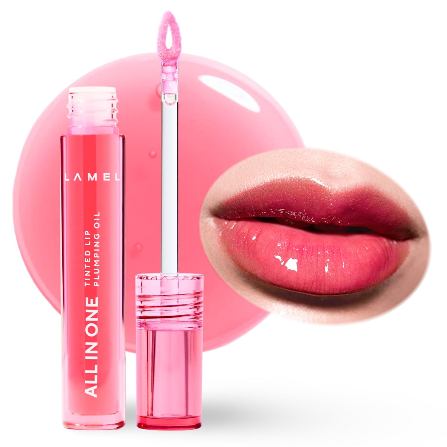 LAMEL All in One Lip Tinted Plumping Oil №401 Peachy 3ml