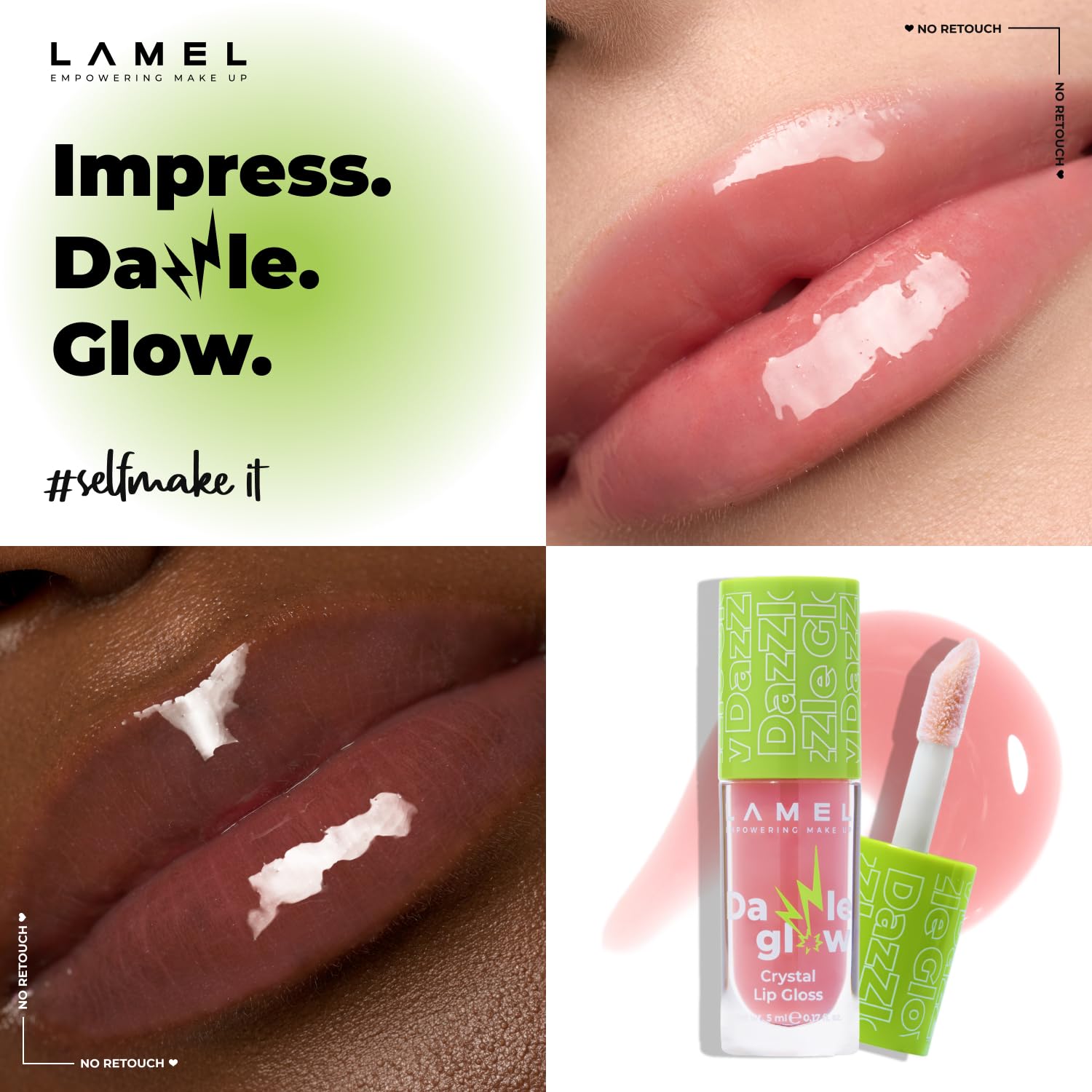 LAMEL Dazzle Glow Lip Gloss 402 Soulmate 5ml