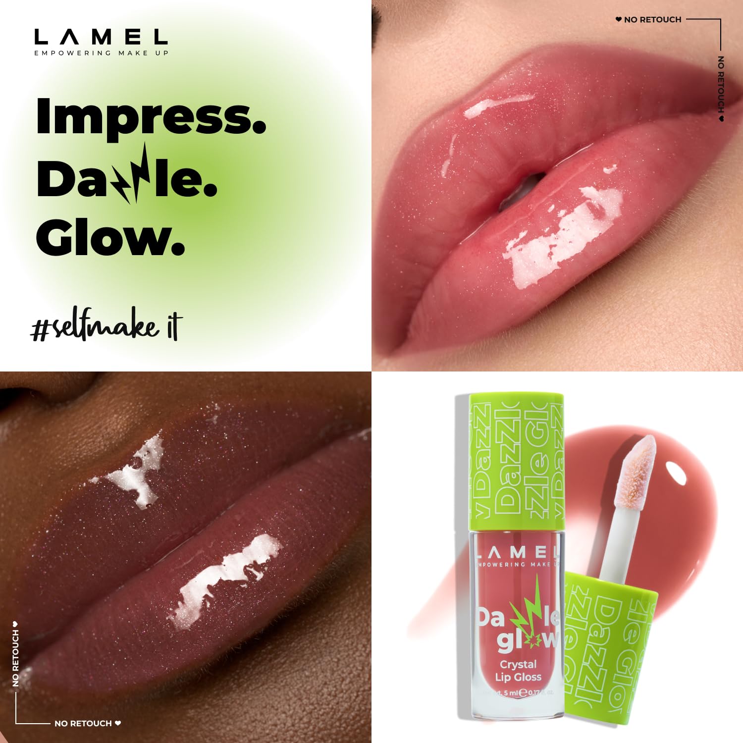 LAMEL Dazzle Glow Lip Gloss 403 Fancy 5ml