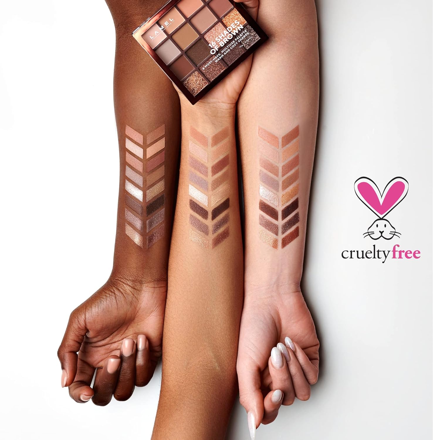 LAMEL 16 Shades Of Brown Eyeshadow Palette № 16-3