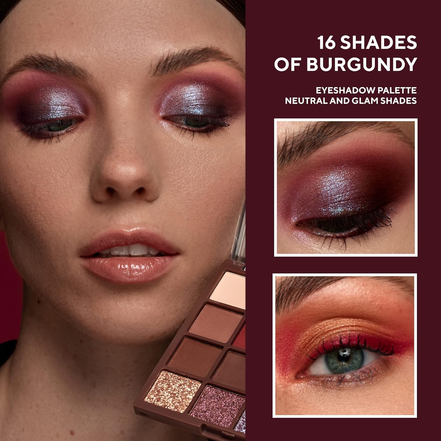 LAMEL 16 Shades Of Burgundy Eyeshadow Palette № 16-4