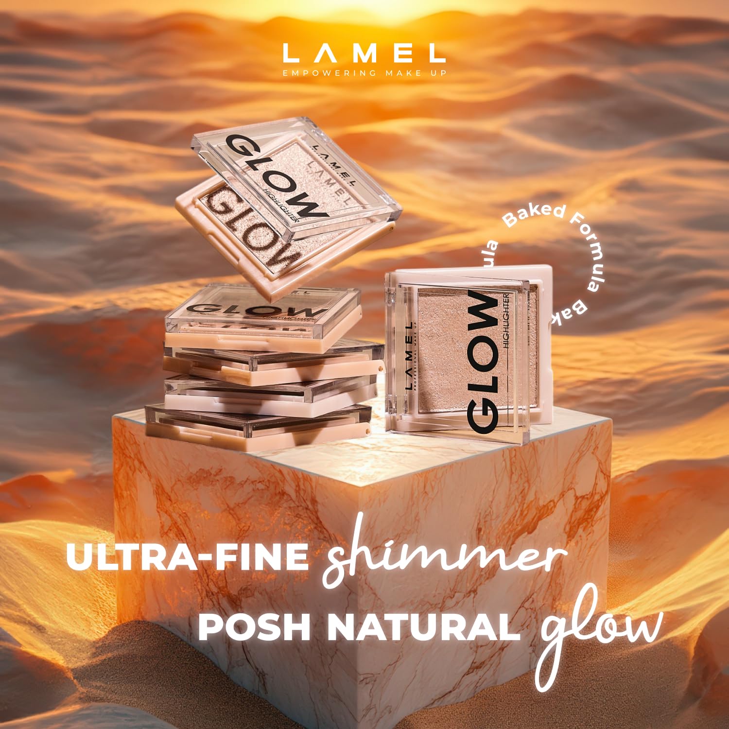 LAMEL Glow Highlighter № 402 Sun 3.8gm