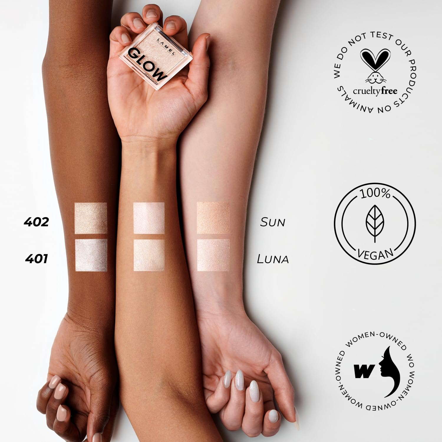 LAMEL Glow Highlighter № 402 Sun 3.8gm