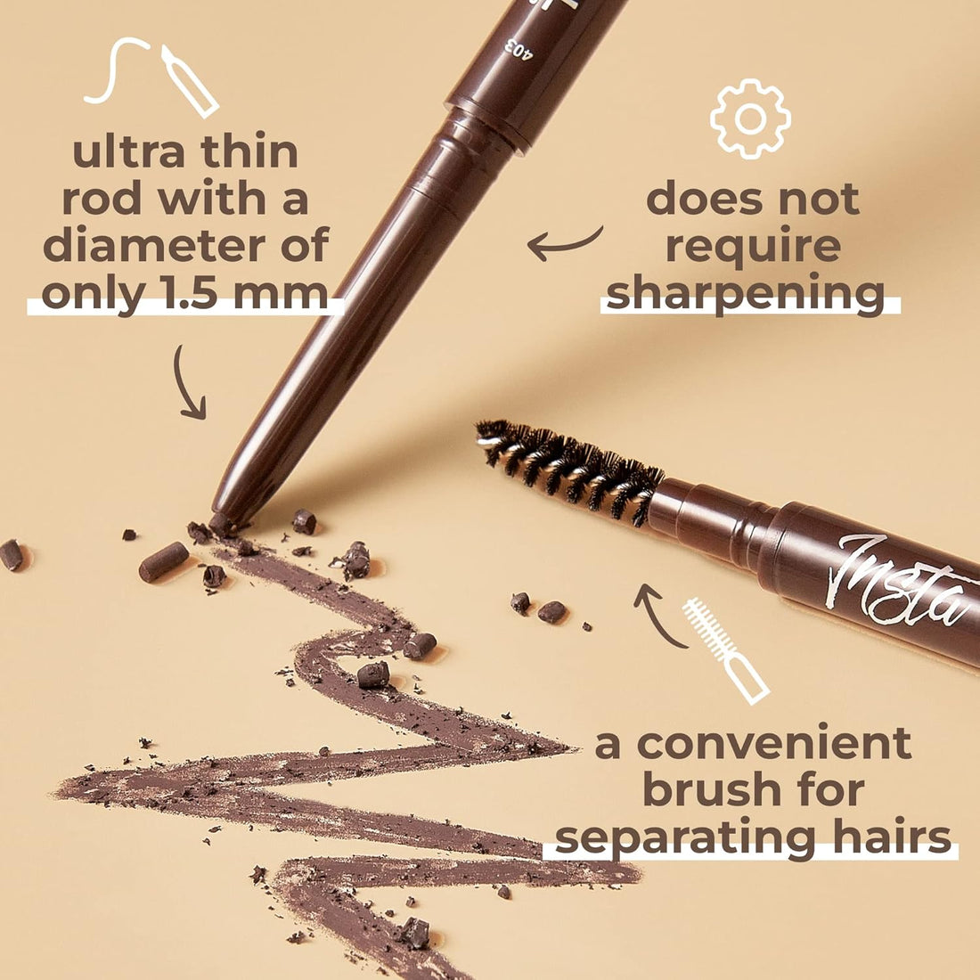 LAMEL INSTA Micro Brow Pencil №403 Latte