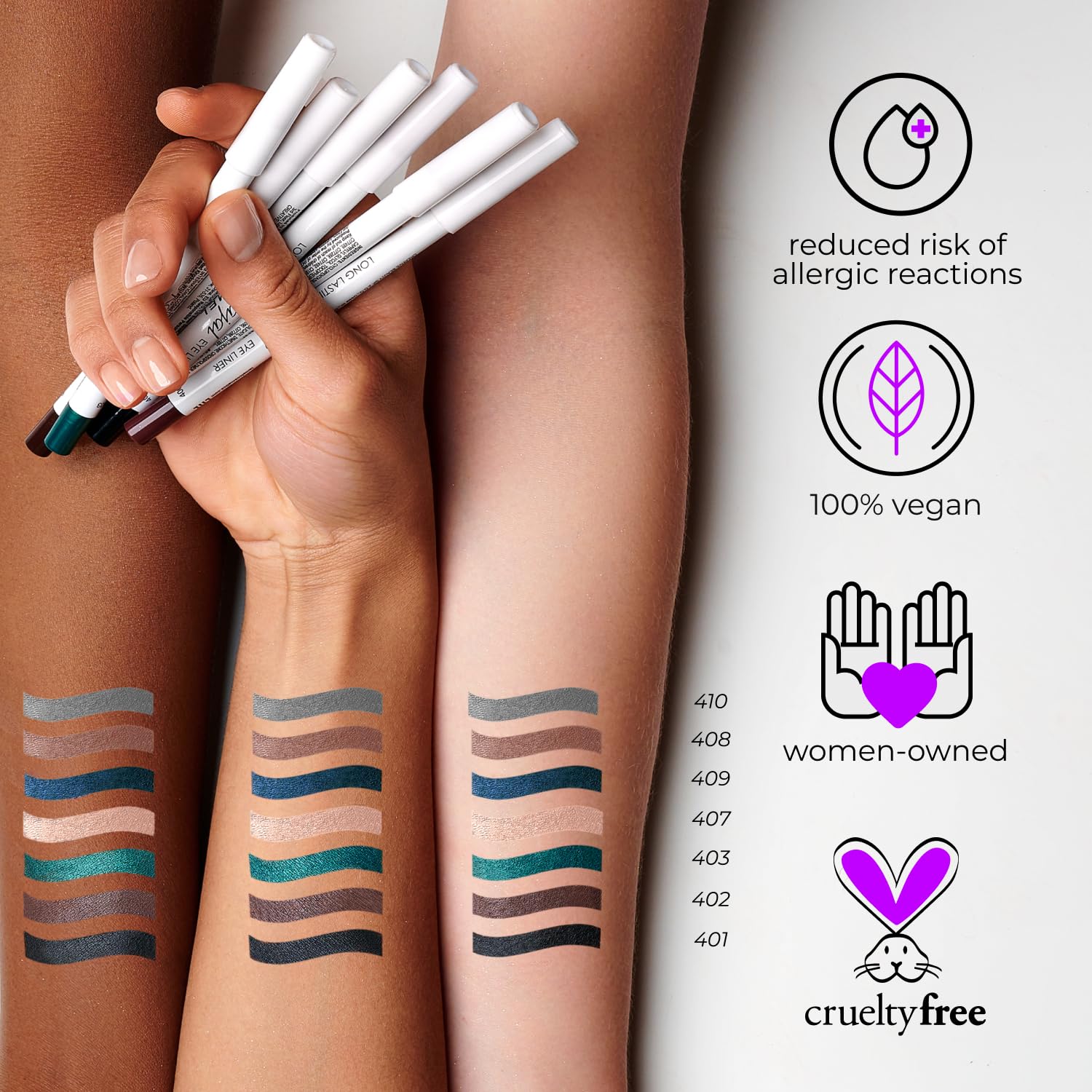 LAMEL Long Lasting Gel Eyeliner No. 403 Metallic Green