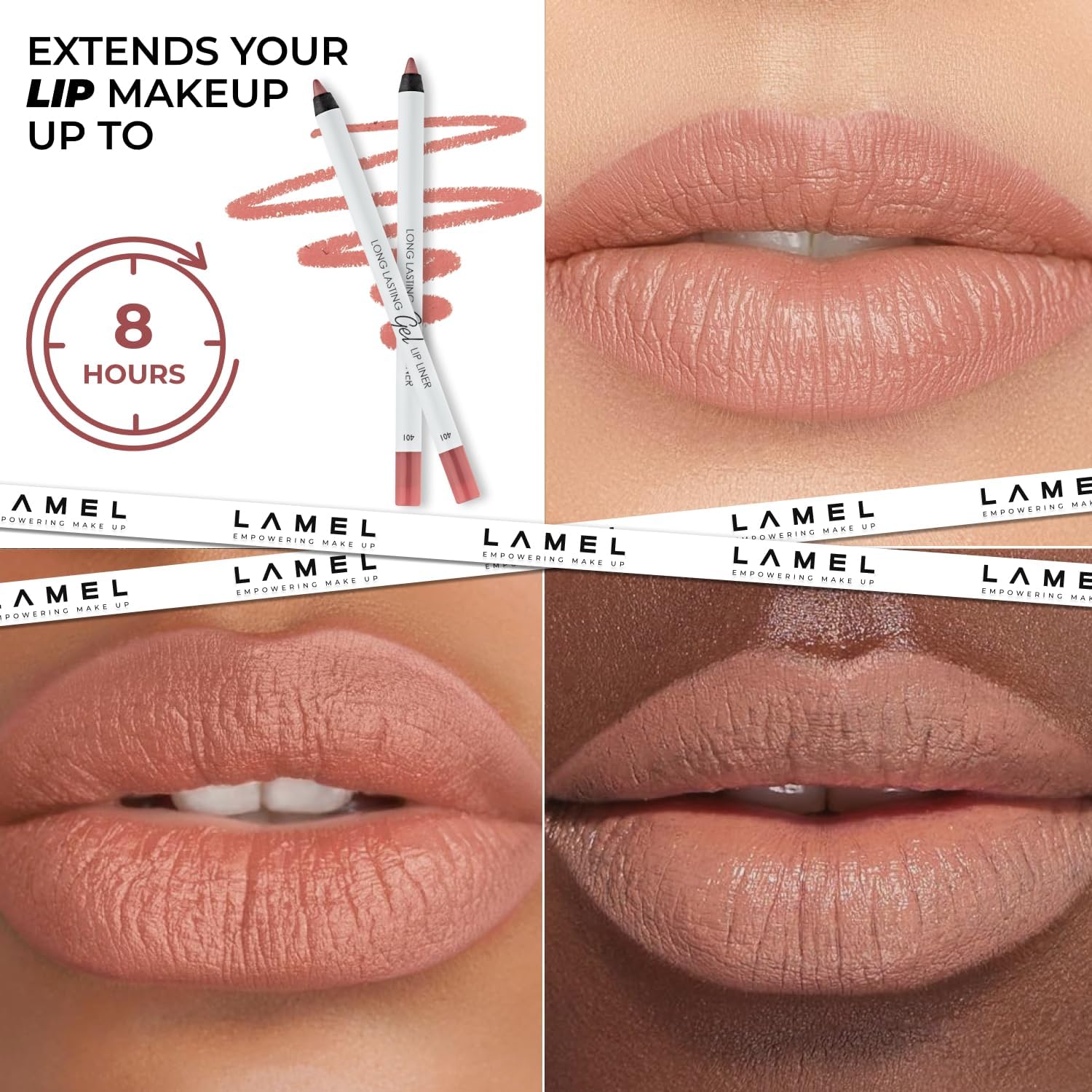 LAMEL Long lasting Gel Lip Liner №401 Nude