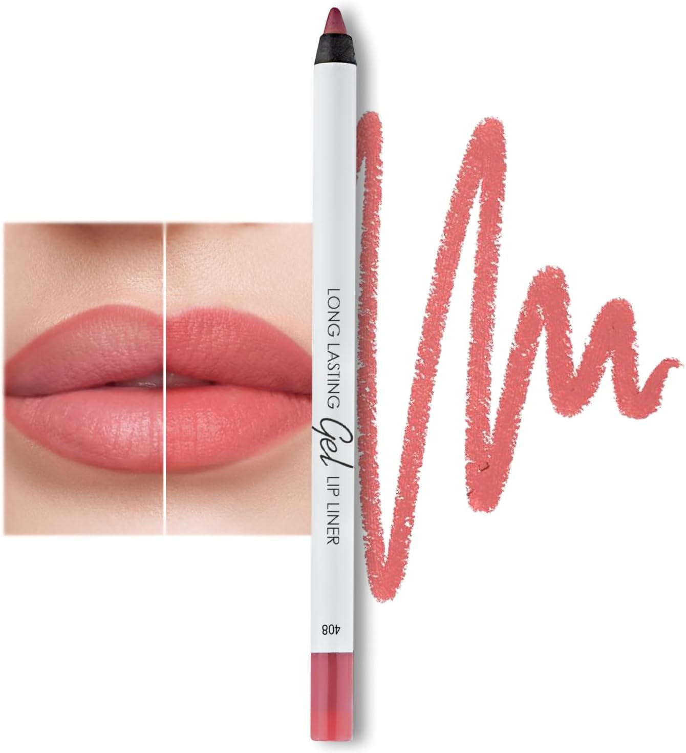 LAMEL Long lasting Gel Lip Liner №408 Pink Plum