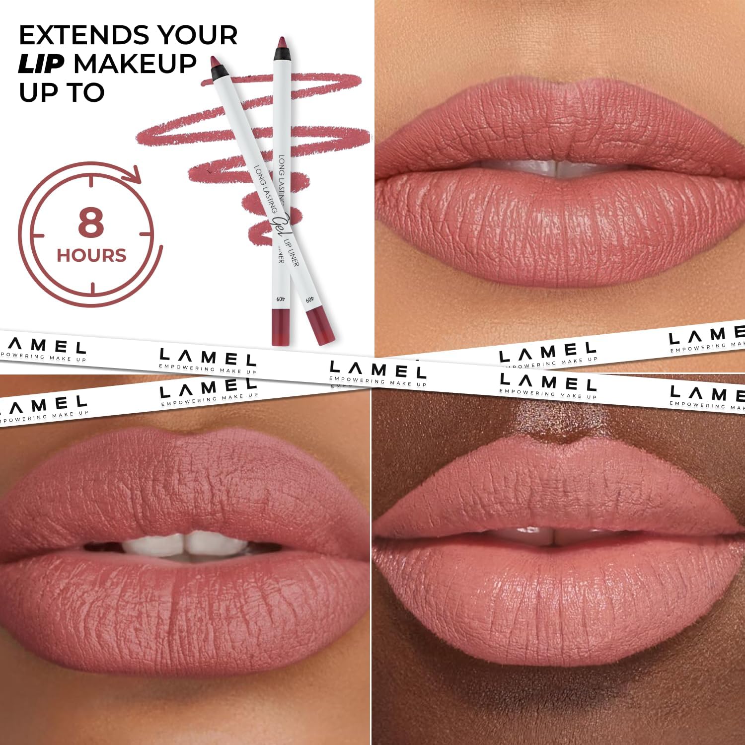 LAMEL Long lasting Gel Lip Liner №409 Caramel