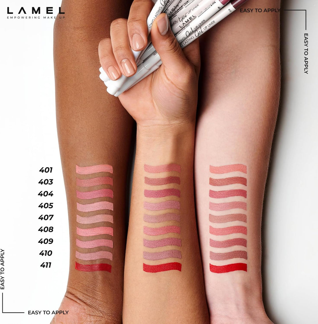LAMEL Long lasting Gel Lip Liner №409 Caramel
