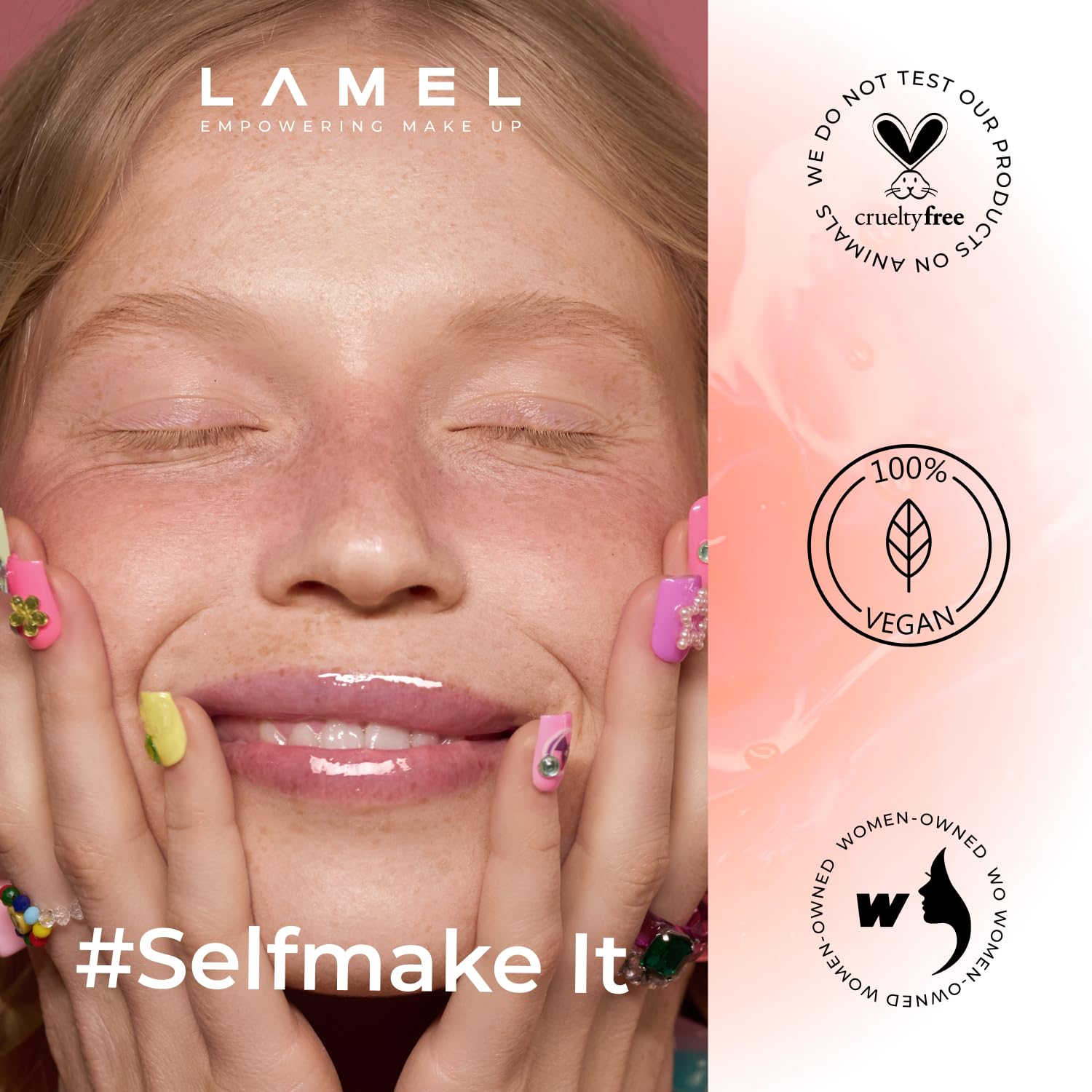 LAMEL Moisturizing Lip Oil LET'S GLAZE 402 Strawberry Jam 4gm