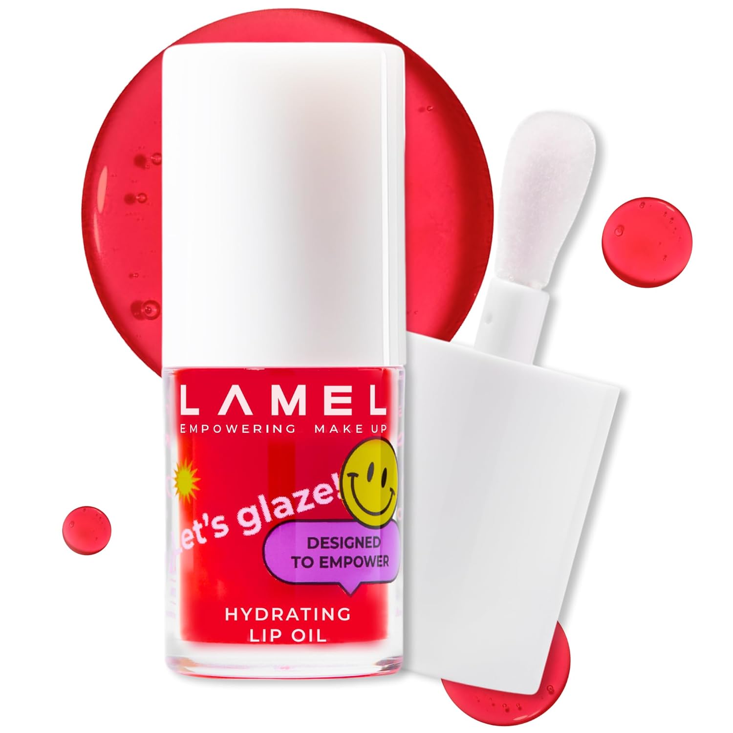 LAMEL Moisturizing Lip Oil LET'S GLAZE 403 Sweet Cherry 4gm