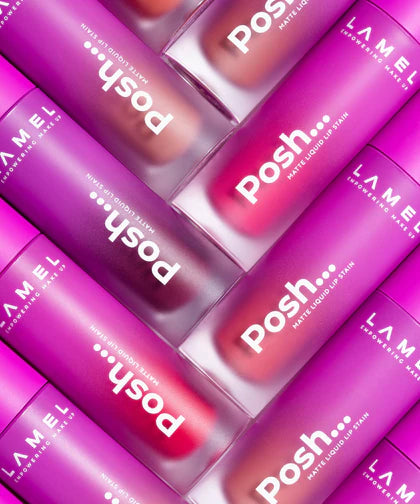LAMEL Posh Matte Liquid Lip Stain 408 Passion Pink 4gm