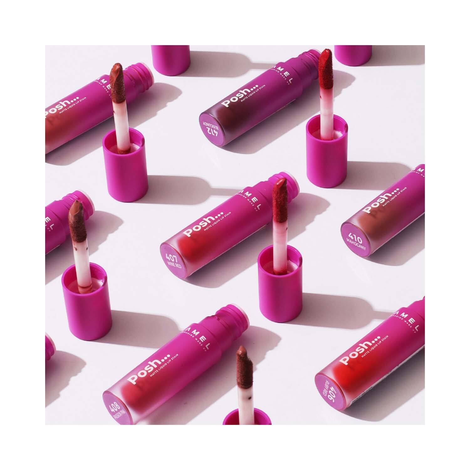 LAMEL Posh Matte Liquid Lip Stain 409 Sangria 4gm