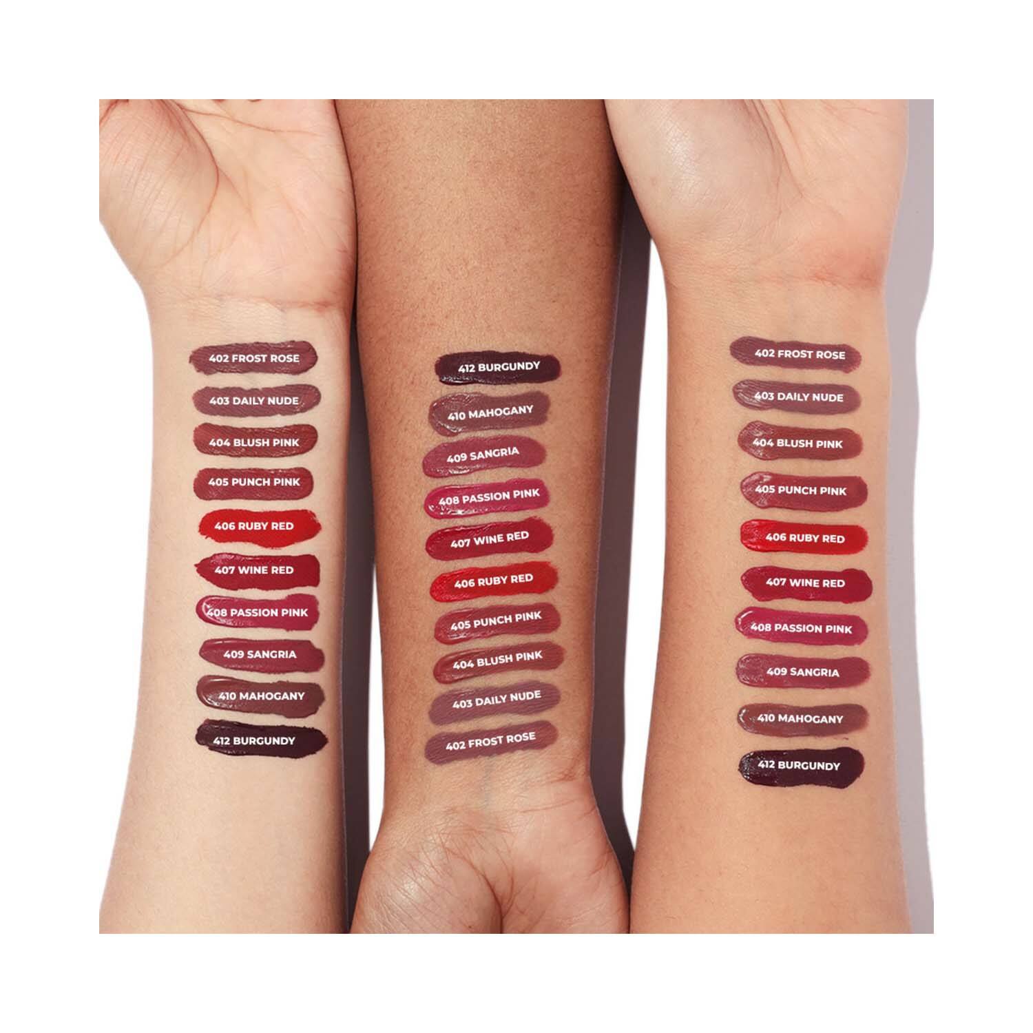 LAMEL Posh Matte Liquid Lip Stain 409 Sangria 4gm