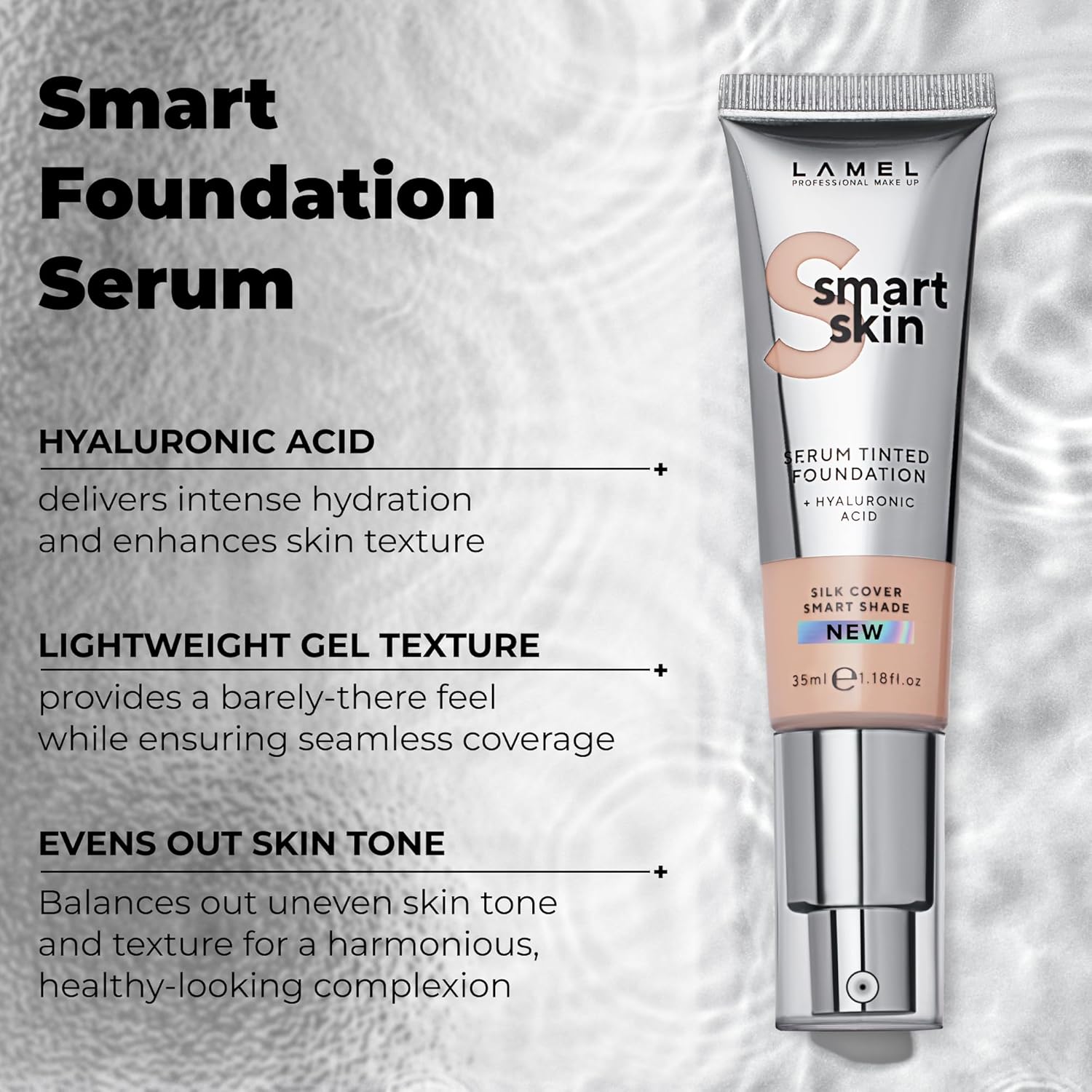 LAMEL Smart Skin Serum Tinted Foundation №401 Porcelain 35ml