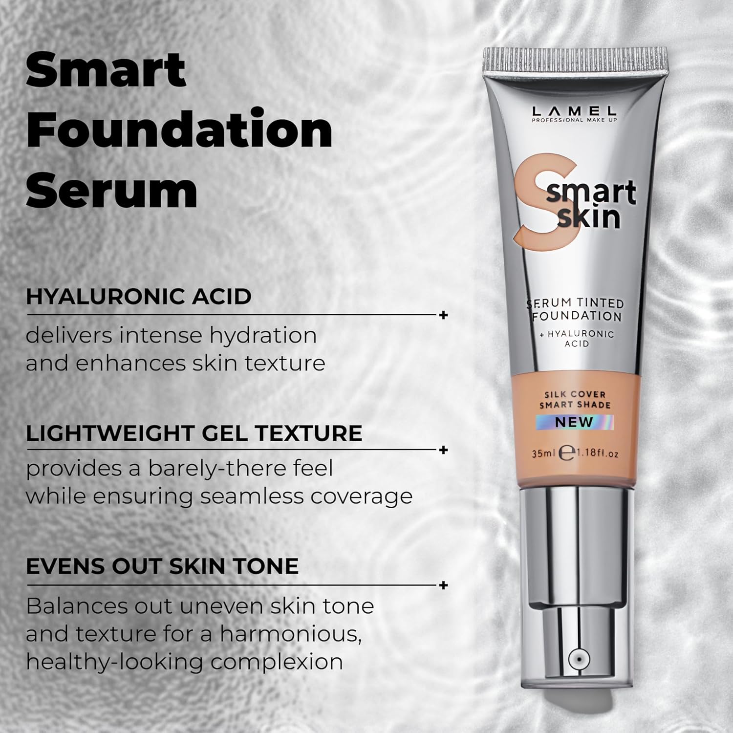 LAMEL Smart Skin Serum Tinted Foundation №404 Latte 35ml