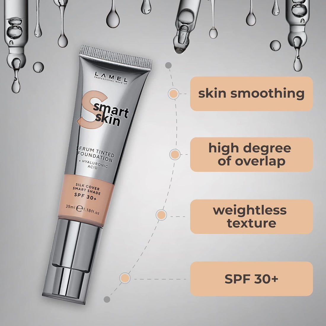 LAMEL Smart Skin Serum Tinted Foundation №402 Beige 35ml