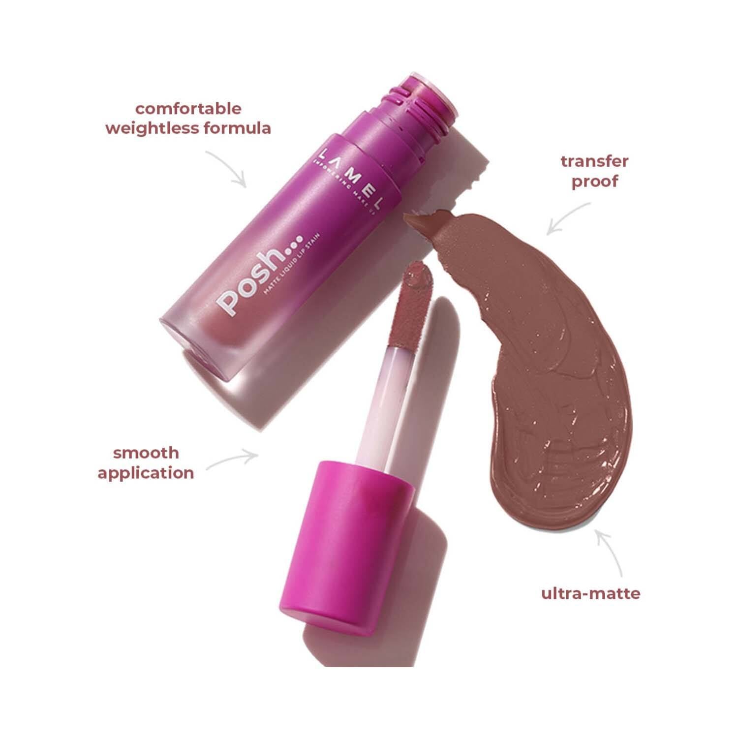 LAMEL Posh Matte Liquid Lip Stain №403 Daily Nude 4gm