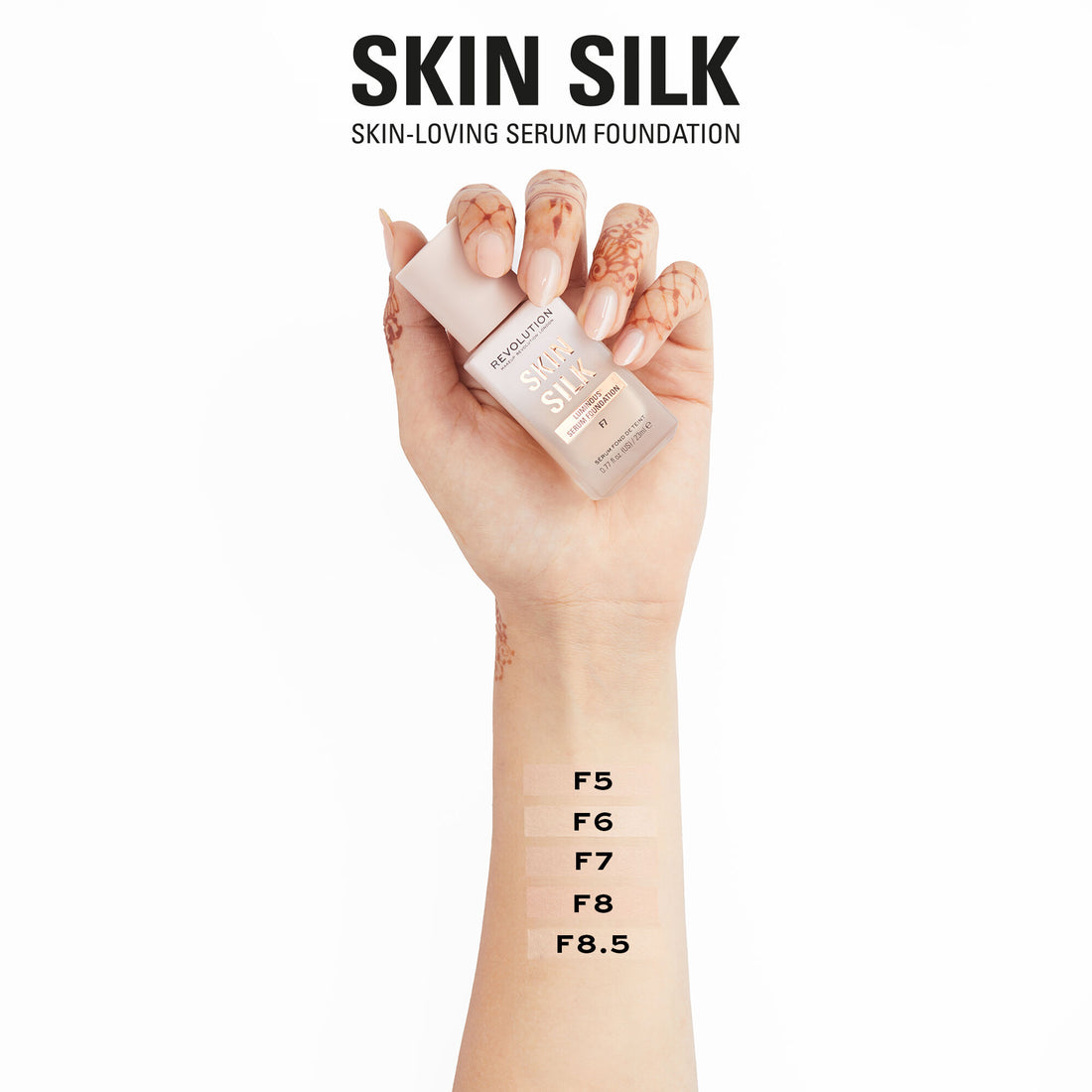 Makeup Revolution Skin Silk Serum Foundation F6 23ml