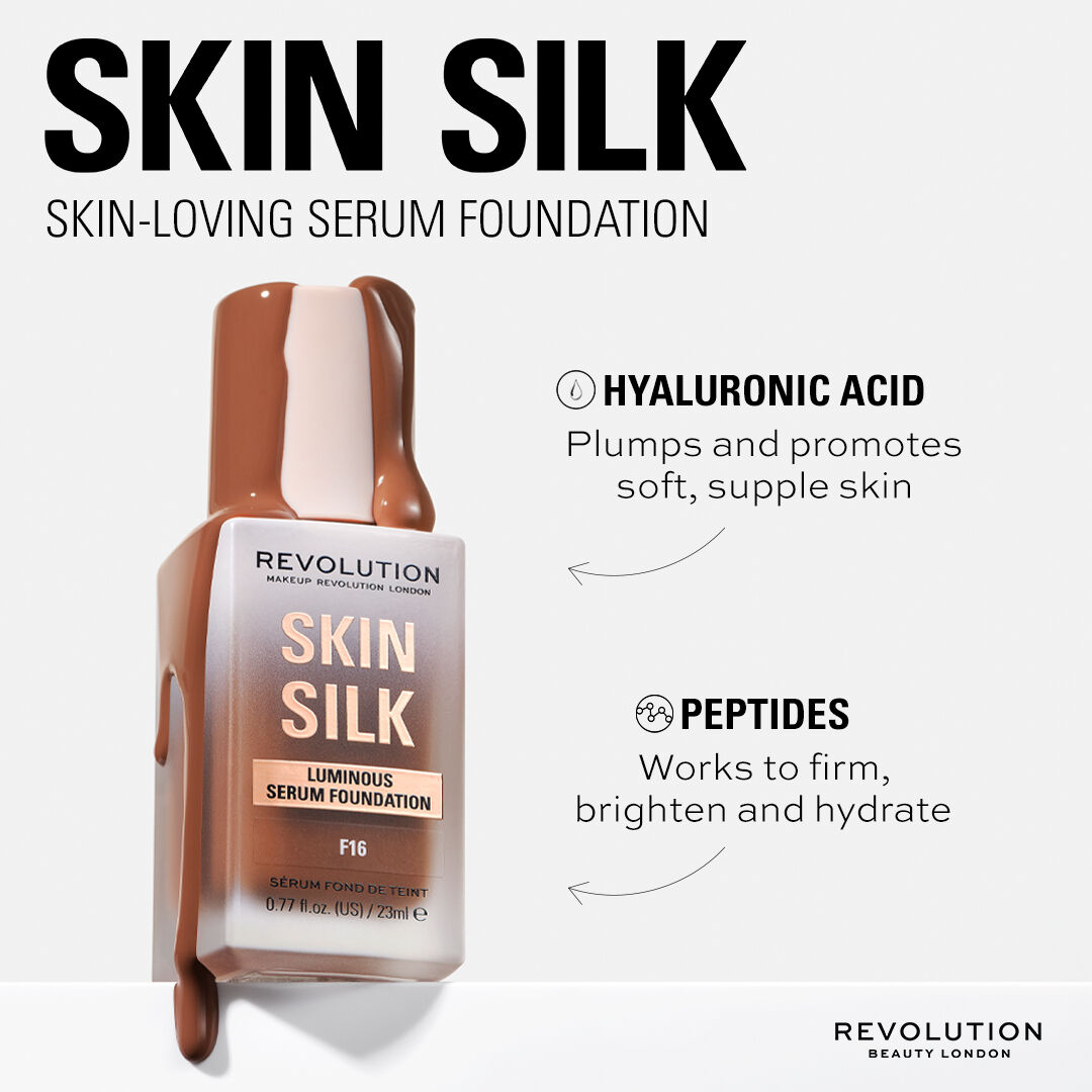 Makeup Revolution Skin Silk Serum Foundation F8.5 23ml