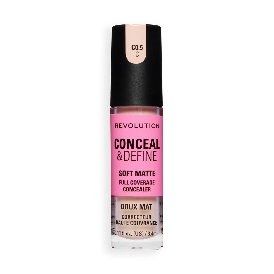 Revolution Conceal And Define Full Coverage Concealer C0.5C 3.4ml