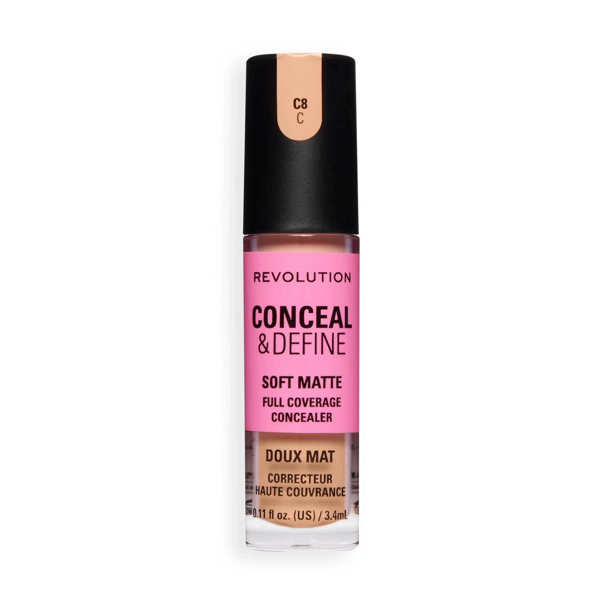 Revolution Conceal And Define Full Coverage Concealer C8C 3.4ml
