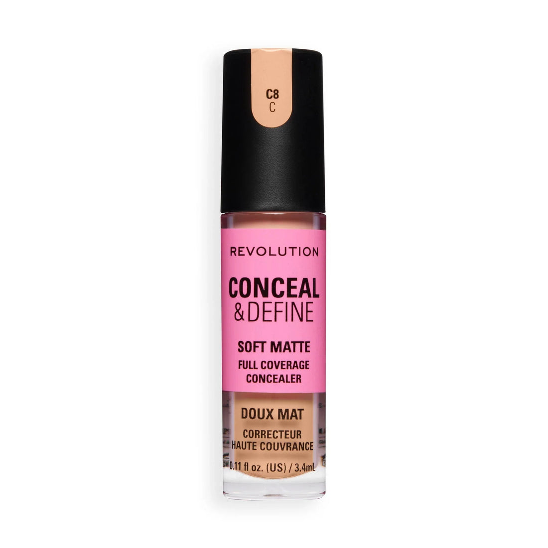 Revolution Conceal And Define Full Coverage Concealer C8C 3.4ml