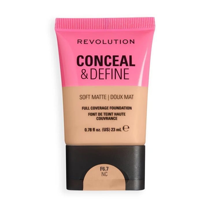 Revolution Conceal & Define Soft Matte Tube Foundation F7NC 23ml