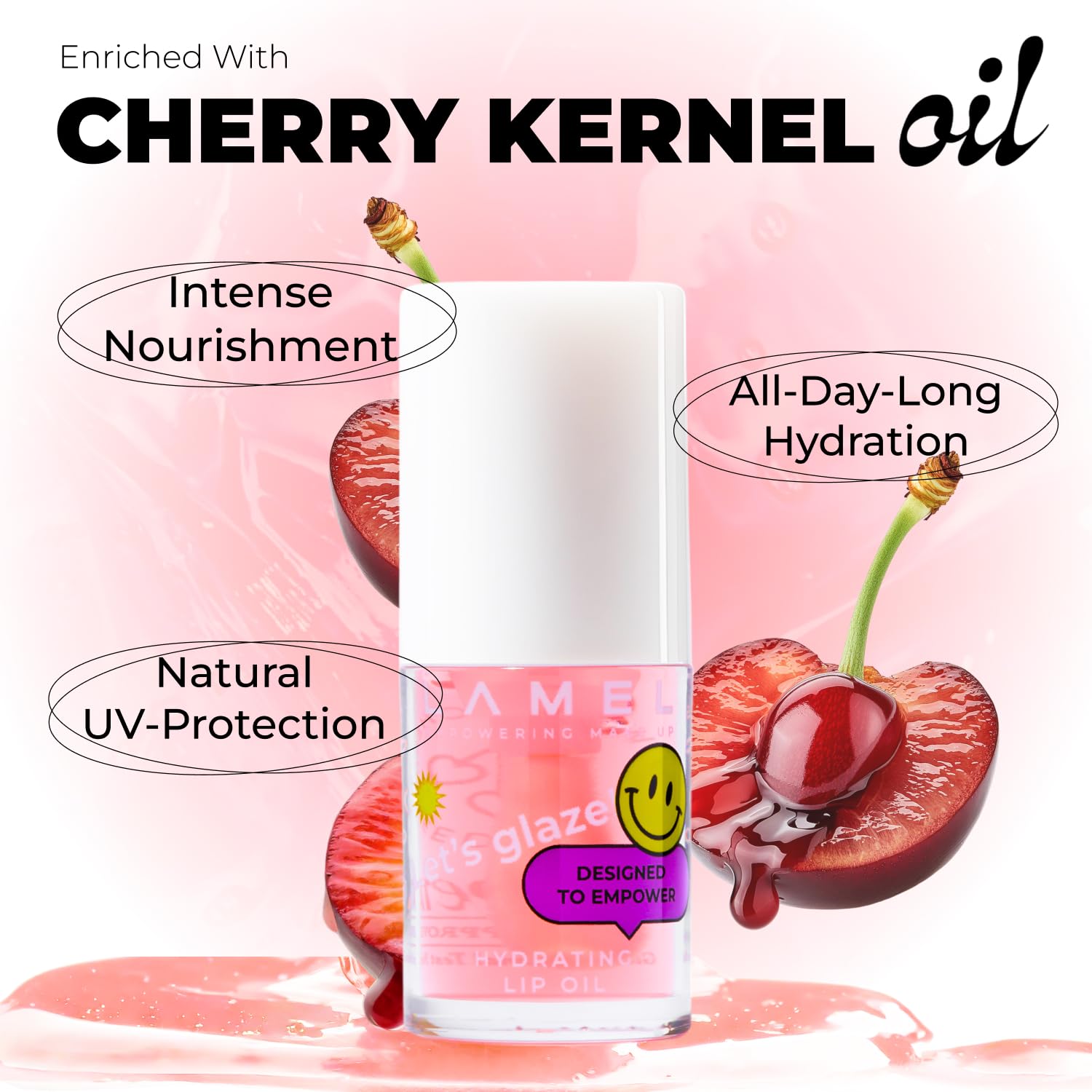 LAMEL Moisturizing Lip Oil LET'S GLAZE 401 Marshbellow 4gm
