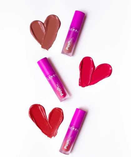 LAMEL Posh Matte Liquid Lip Stain 406 Ruby Red 4gm