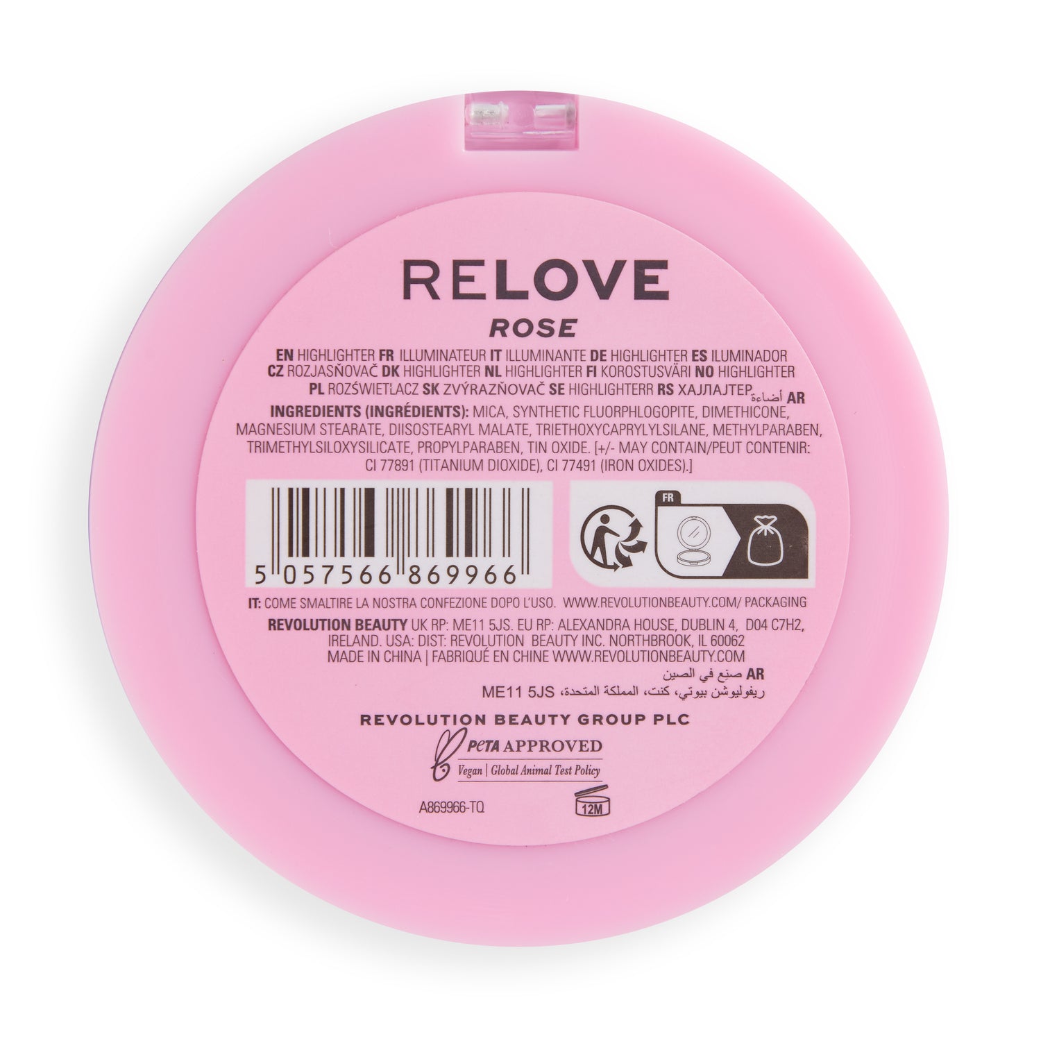 Relove By Revolution Super Highlighter Rose