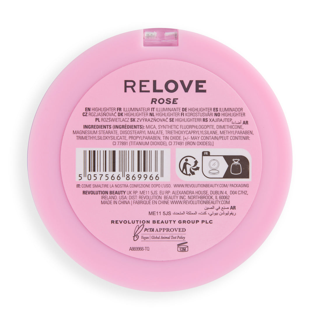 Relove By Revolution Super Highlighter Rose