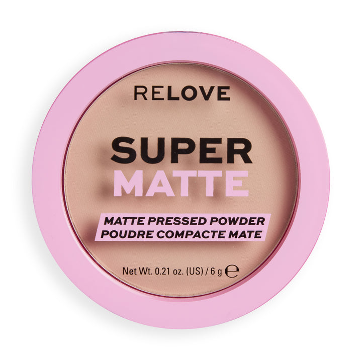 Relove By Revolution Super Matte Pressed Powder Vanilla