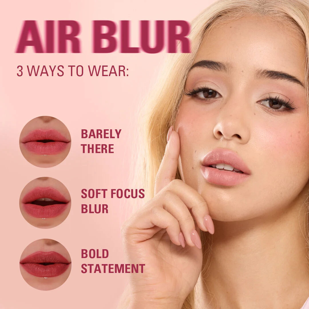Revolution Air Blur Matte Liquid Lipstick Black Cherry