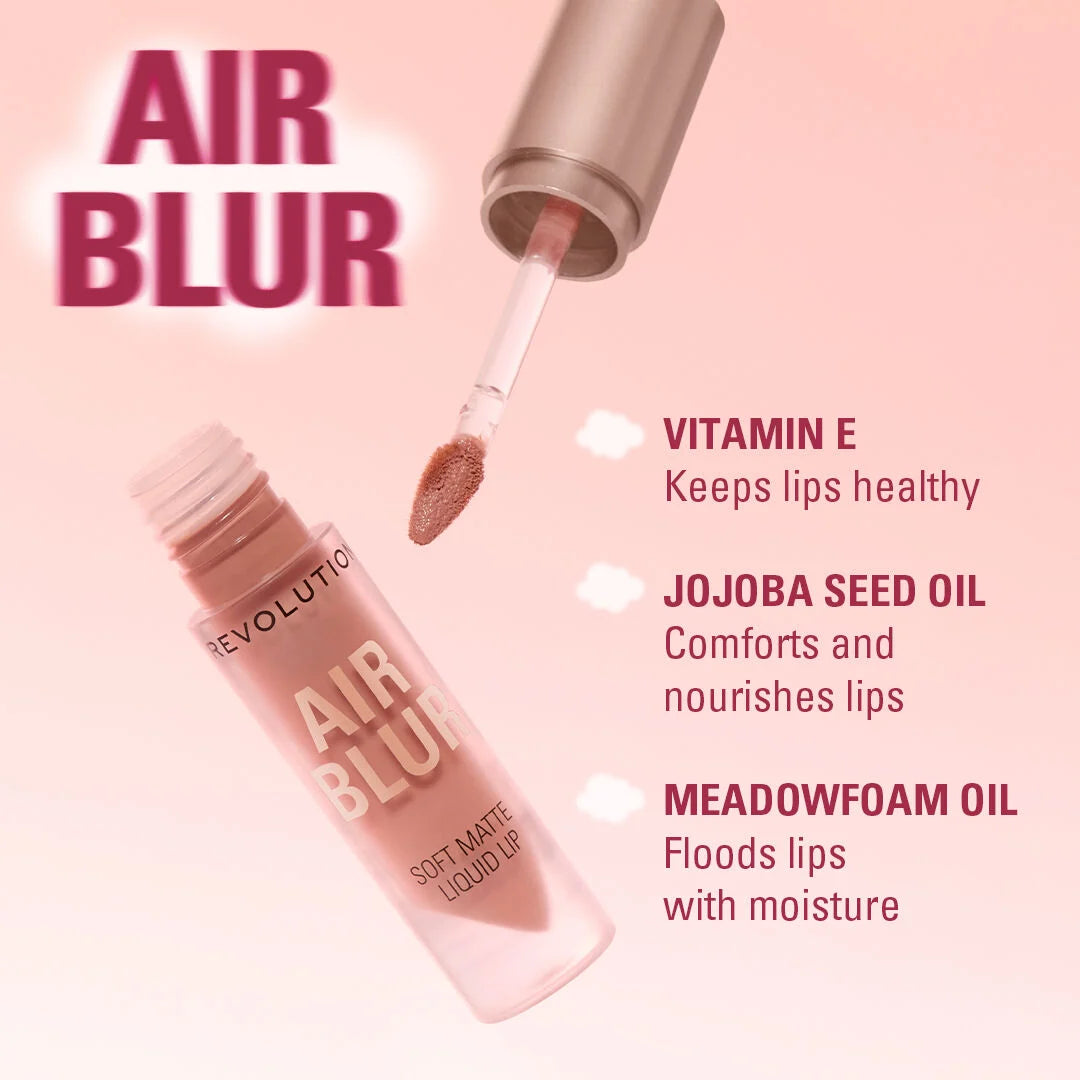 Revolution Air Blur Matte Liquid Lipstick Rosewood