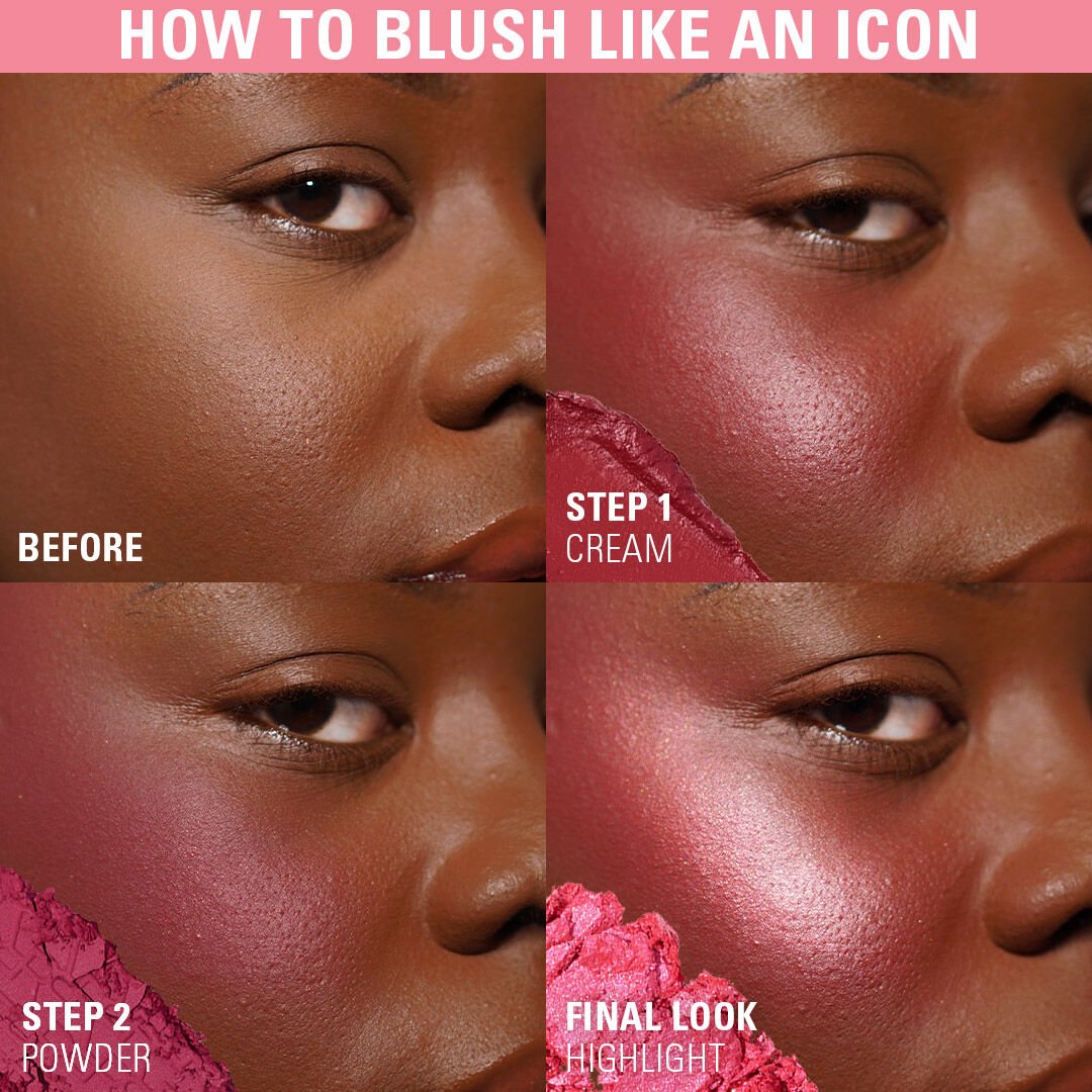 Revolution Blush Icon Palette Hot Pink Flag