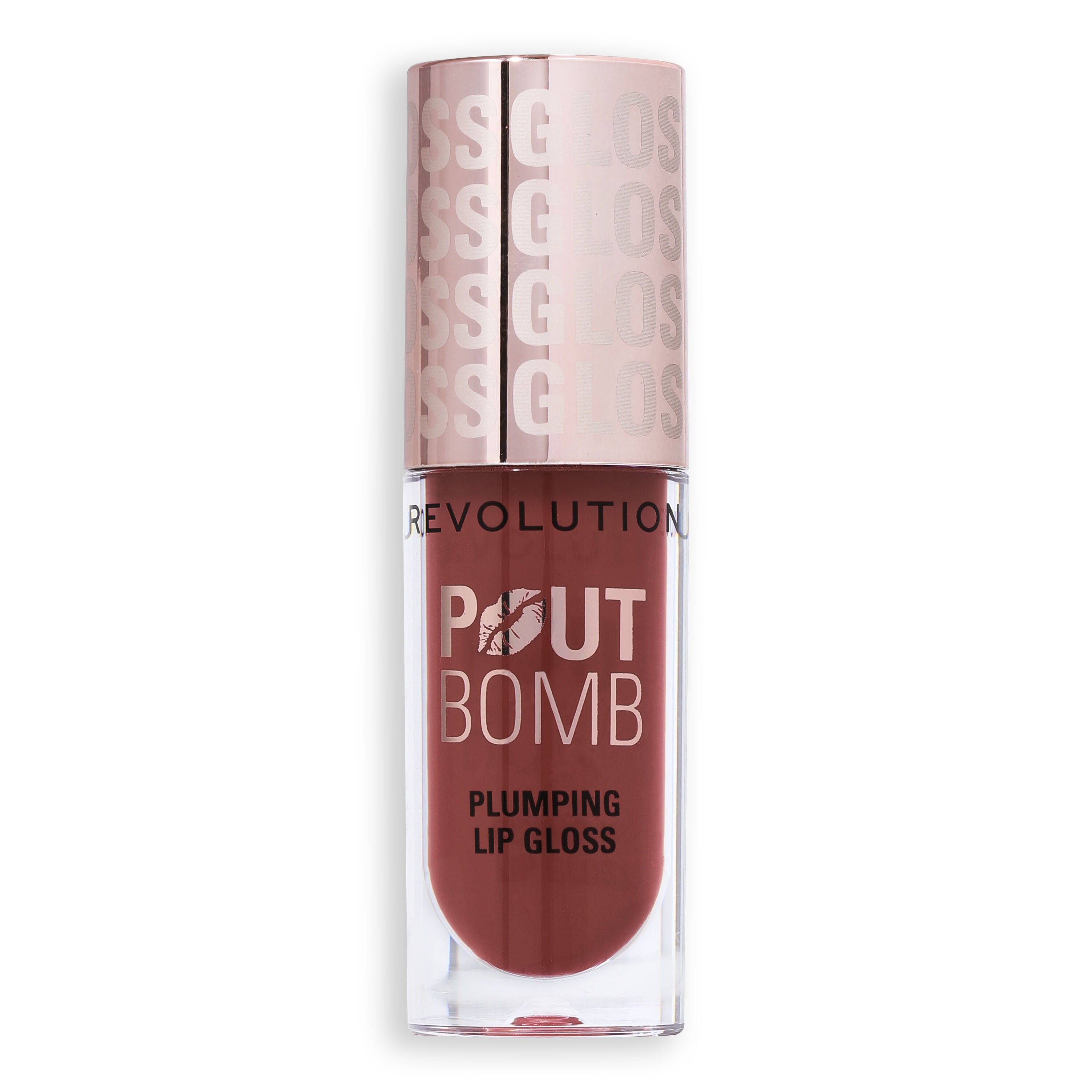Revolution Pout Bomb Plumping Gloss Cookie Warm Nude
