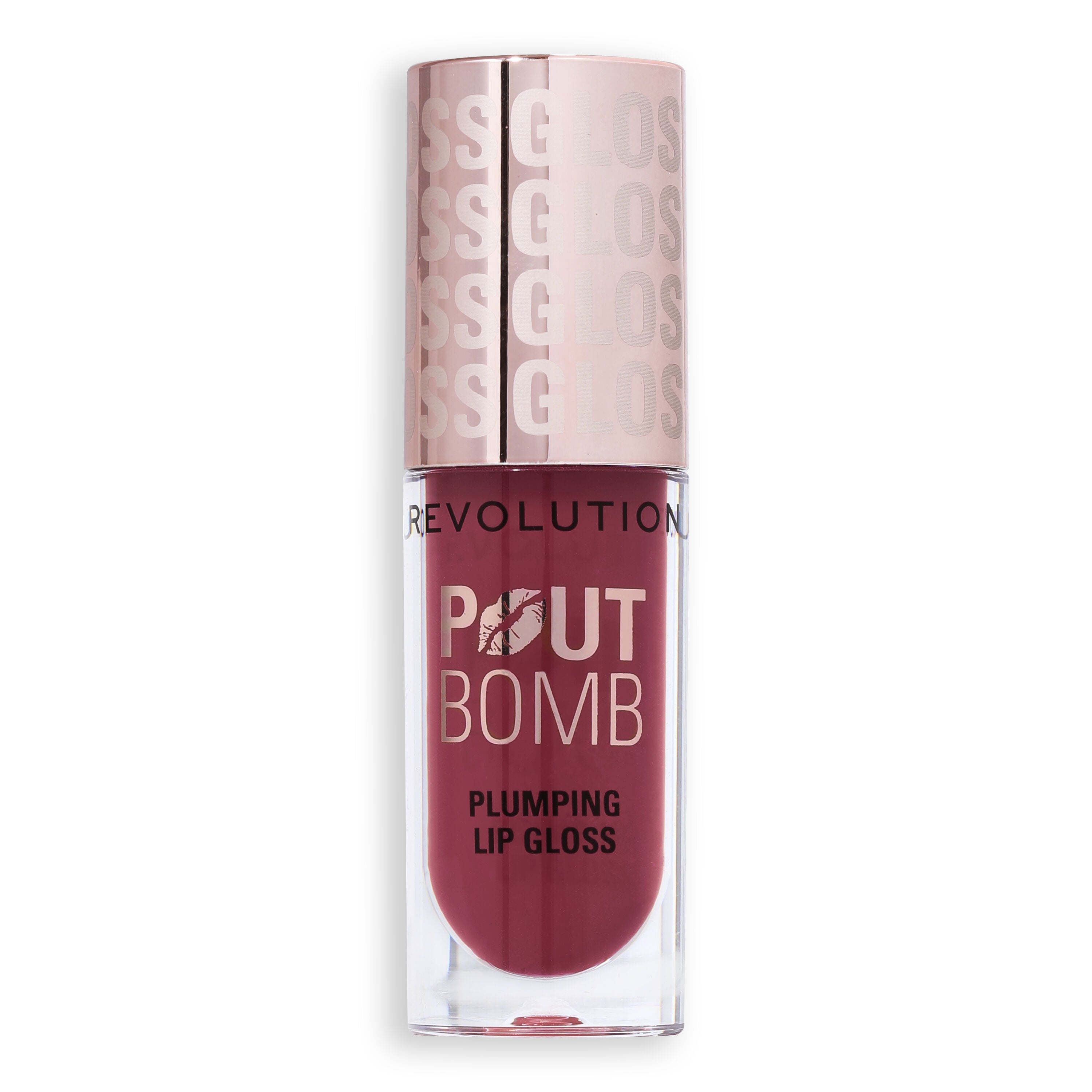 Revolution Pout Bomb Plumping Gloss Rosewood Rose Pink