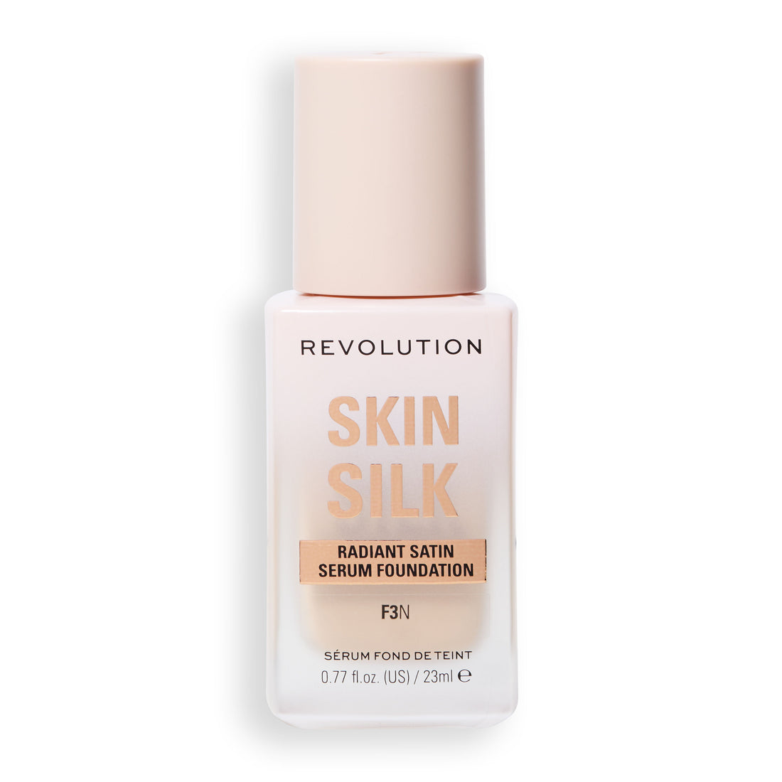 Revolution Skin Silk Radiant Satin Serum Foundation F3 23ml