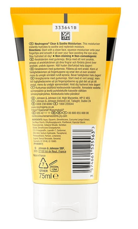 Neutrogena Clear & Soothe Oil Free Moisturizer 75ml