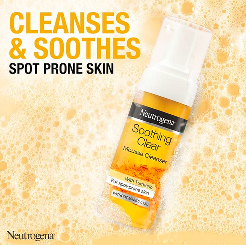 Neutrogena Soothing Clear Mousse Cleanser 150ml