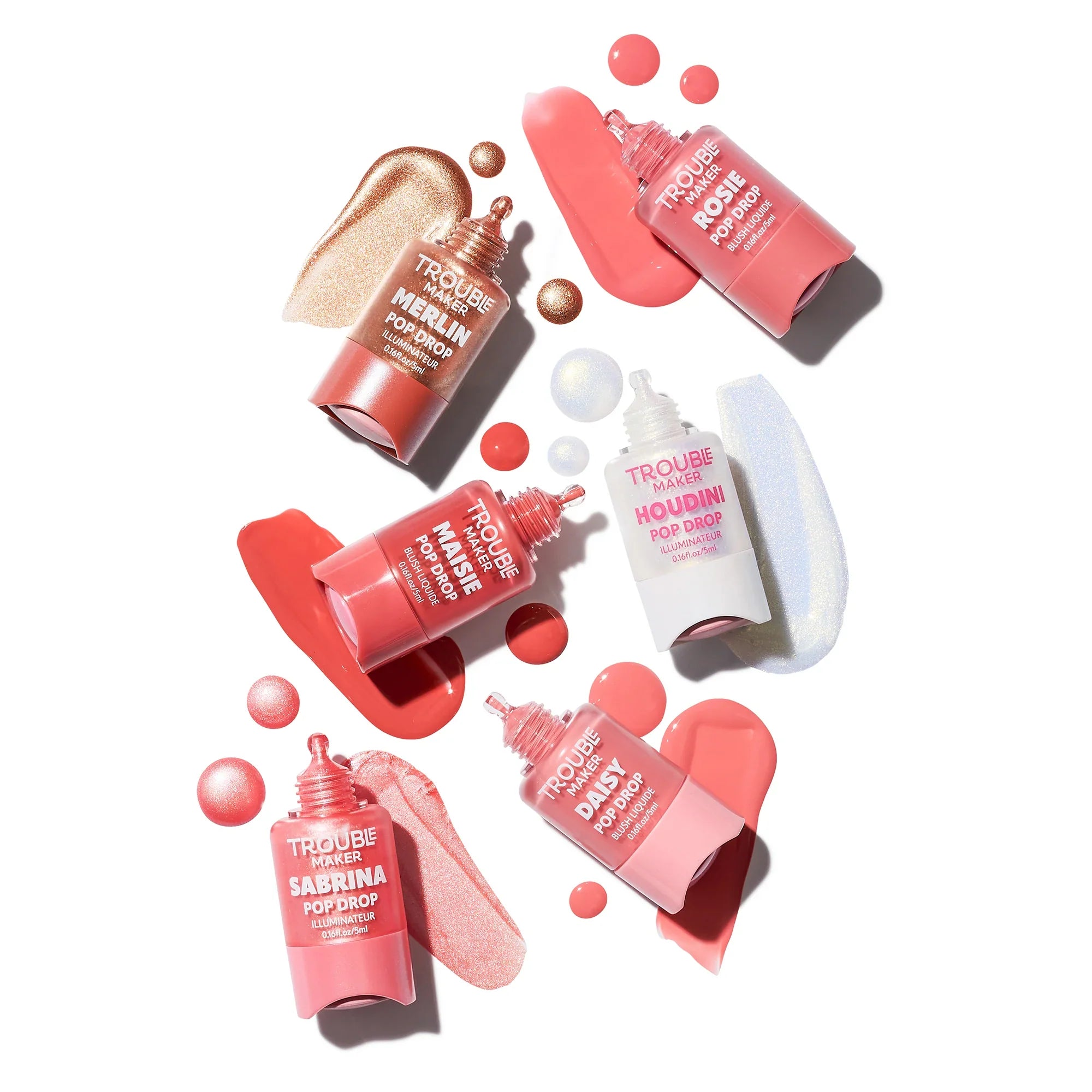 Trouble Maker Pop Drop Rosie Liquid Blush Rose Pink 5ml