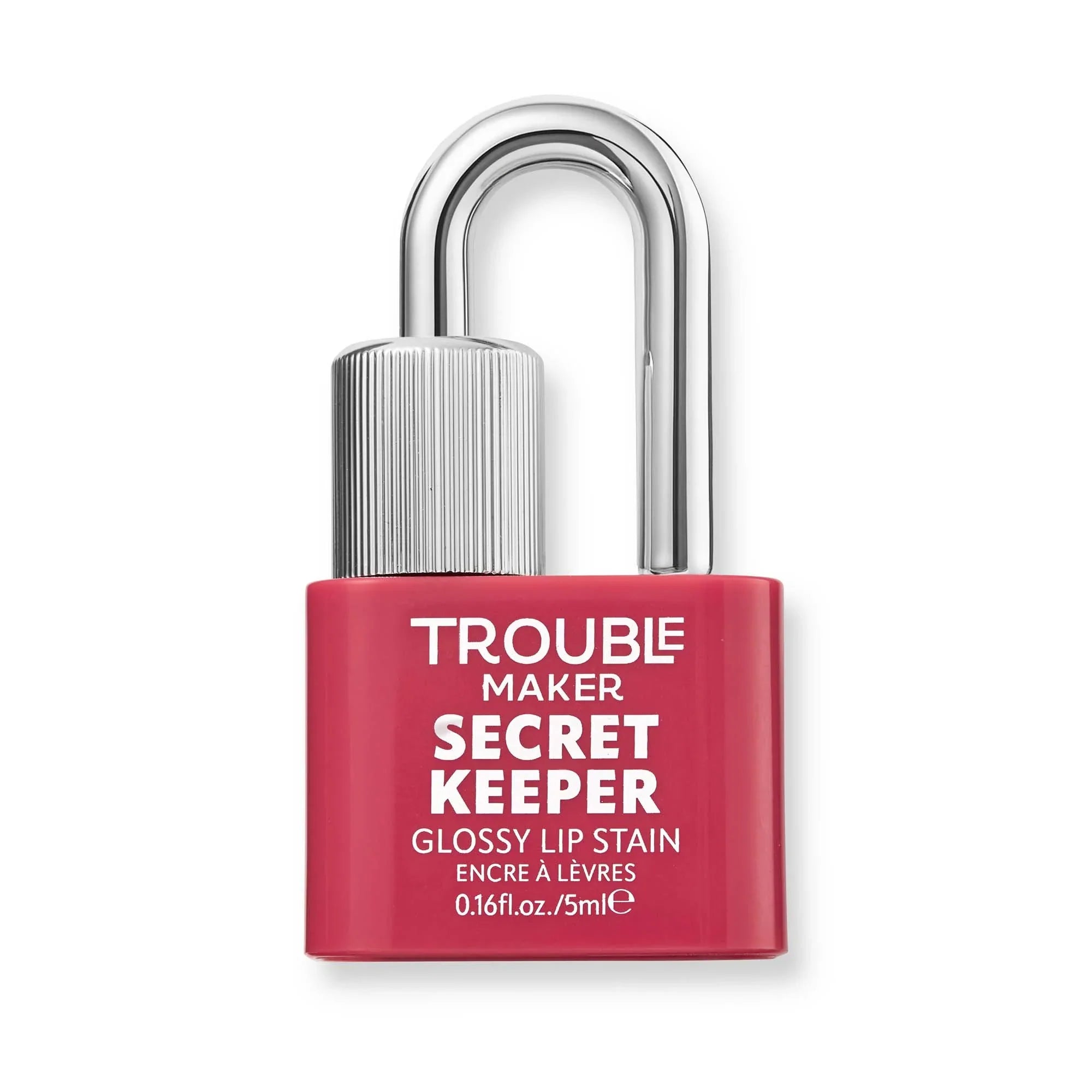 Trouble Maker Secret Keeper Lip Gloss Stain Top Secret Peach Nude 5ml
