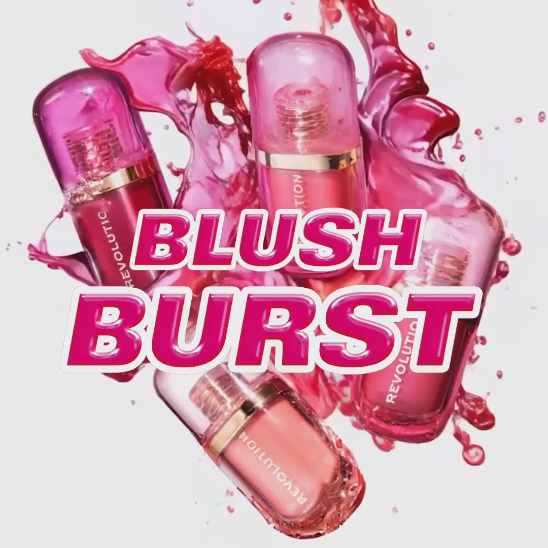 Revolution Superdewy Liquid Blush Burst Strawberry Milkshake Cool Pink